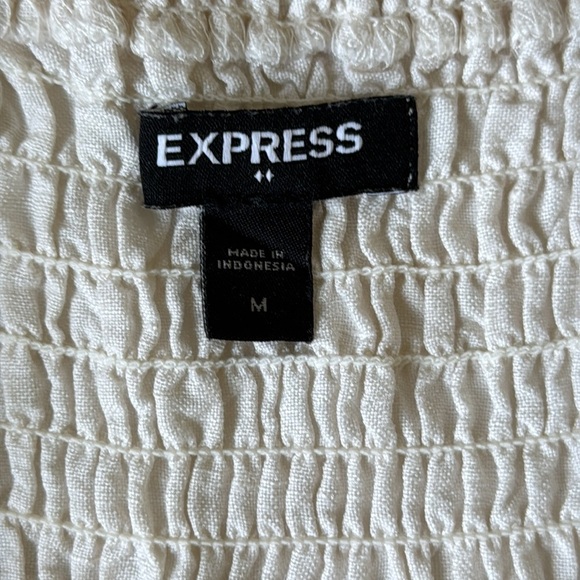 Express Linen Blend Dress Size M - Picture 3 of 9